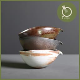 Chawan, Chén gốm đánh matcha dáng chiếc lá (JJ-20) | Matcha bowl 3
