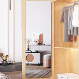 OOKAS Gương treo Dán Tường toàn thân chống vỡ soi , dán tủ quần áo, Phòng tắm Elliptical Gương 2