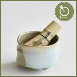 Chawan, Chén sứ đánh matcha men đậu xanh (JJ-26) | Matcha bowl 1