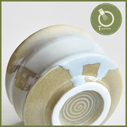Chawan, Chén sứ đánh matcha men đậu xanh (JJ-26) | Matcha bowl 2