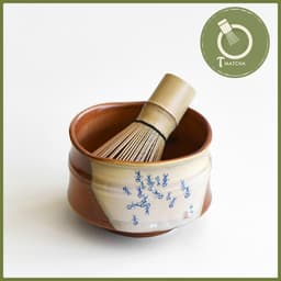Chawan, Chén sứ đánh matcha men đỏ gạch (JJ-27) | Matcha bowl 2
