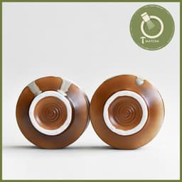 Chawan, Chén sứ đánh matcha men đỏ gạch (JJ-27) | Matcha bowl 3