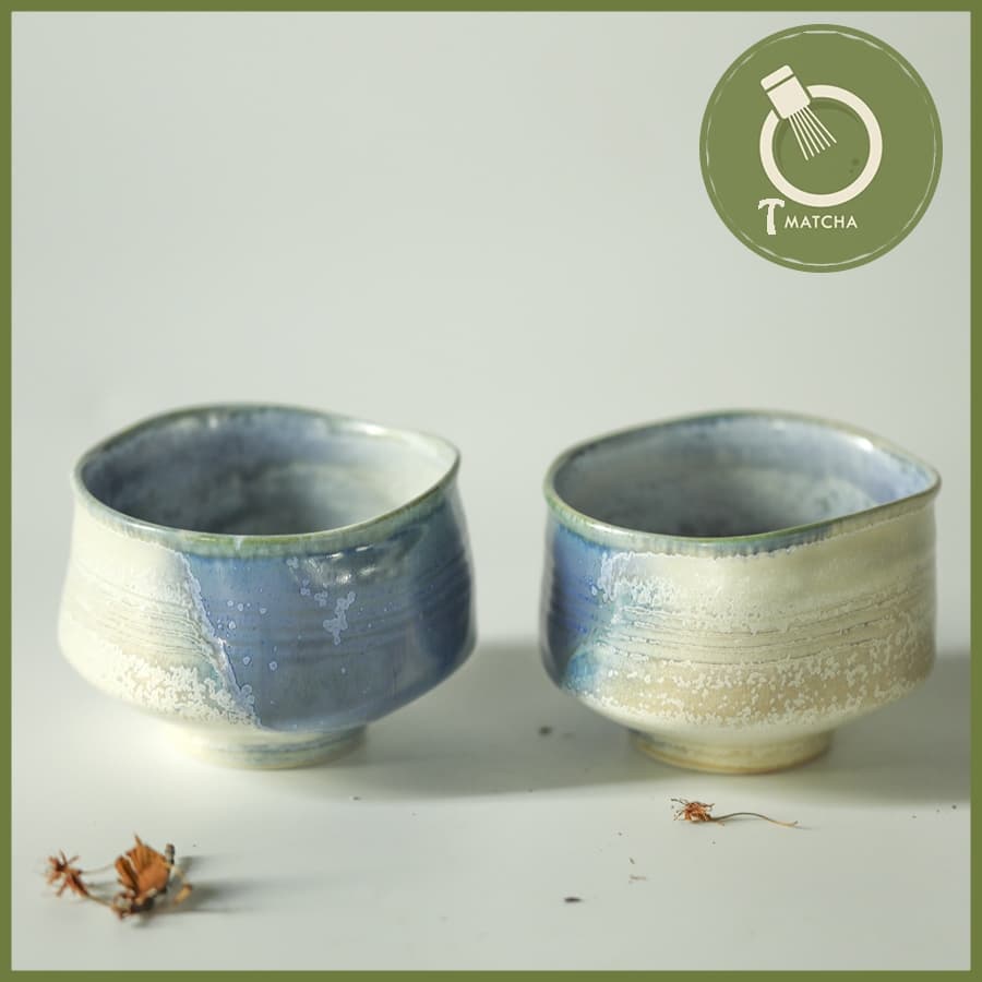 Chawan, chén đánh matcha men tím loang (JJ-14) | Matcha bowl
