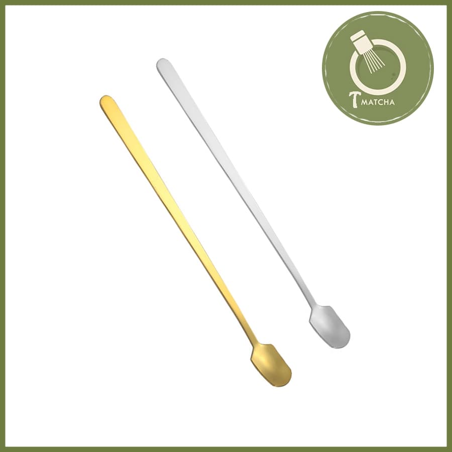 Thìa inox uống cà phê, matcha 17cm [ MẪU VUÔNG ]