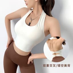 Đồ Tập Gym,Yoga,Pilates Áo Lót Bra Thể Thao Nữ Yếm Cổ Nơ Chéo Lưng QC(có sẵn) 1