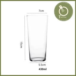 Ly cốc thủy tinh highball loe 430ml (BG146) 3
