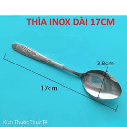 Thìa Ăn Phở, Ăn Súp, Thìa Ăn Cơm Inox Tiện Dụng, Thìa Phở Hoa Sen 6