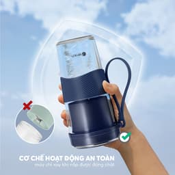 Máy Xay Sinh Tố Cầm Tay Elmich BLE9215PG 400ml, Hàng Chính Hãng, Lưỡi 8 Cánh, Xay Nhanh 40s -JoyMall 6