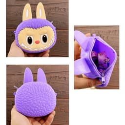 [Mới] Túi xách đeo chéo silicon hình Labu.buu tròn thời trang dễ thương đựng tỏi 6