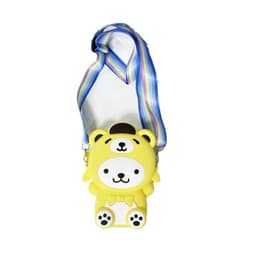 [Mới] Túi xách đeo chéo silicon hình gấu thời trang dễ thương, có bong bóng pop-it, đựng tỏi 9