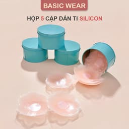 Miếng dán ngực tàng hình silicon siêu mỏng siêu dính thoáng khí ( 5 cặp/ hộp) 1