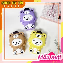 [Mới] Túi xách đeo chéo silicon hình gấu thời trang dễ thương, có bong bóng pop-it, đựng tỏi 1