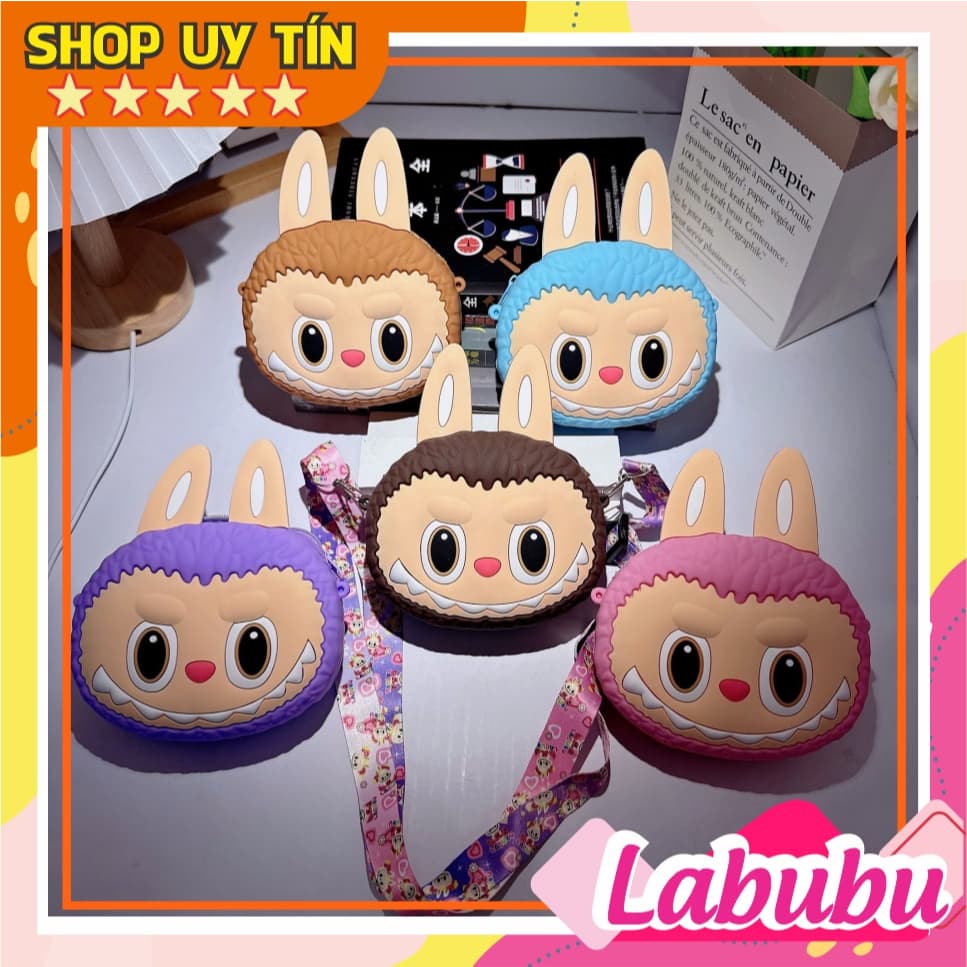 [Mới] Túi xách đeo chéo silicon hình Labu.buu tròn thời trang dễ thương đựng tỏi