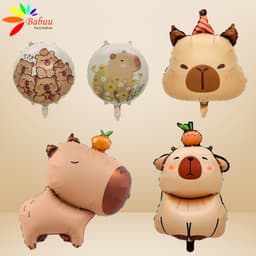 Bóng hình Capybara trang trí sinh nhật, thôi nôi, đầy tháng Babuu Decor 1