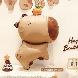 Bóng hình Capybara trang trí sinh nhật, thôi nôi, đầy tháng Babuu Decor 2