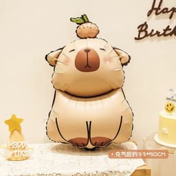 Bóng hình Capybara trang trí sinh nhật, thôi nôi, đầy tháng Babuu Decor 4