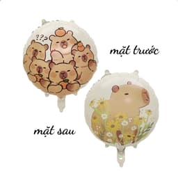 Bóng hình Capybara trang trí sinh nhật, thôi nôi, đầy tháng Babuu Decor 5