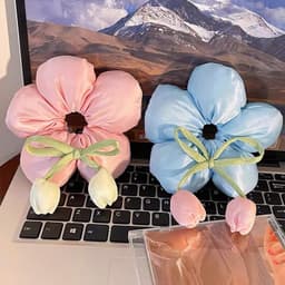 Dây buộc tóc hoa Tulip PHAO - Scrunchie hoa Đuôi Ngựa, phụ kiện tóc nữ cực hot 6