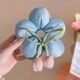 Dây buộc tóc hoa Tulip PHAO - Scrunchie hoa Đuôi Ngựa, phụ kiện tóc nữ cực hot 8