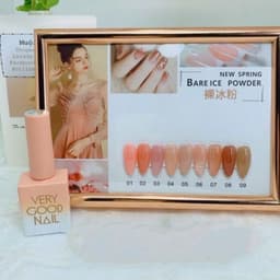 Sét sơn thạch veeerygood 9 chai màu dòng sơn gel chuẩn màu TẶNG bảng màu 5