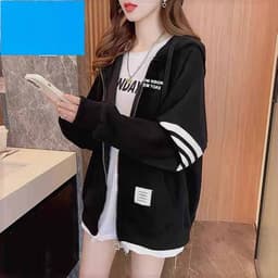 Áo khoác Thow 4 Vạch Trắng Nam Nữ - Khóa Kéo Bomber Uinsex Mẫu Mới Trẻ  Hoodie Thu Đông - TâmShop G 4