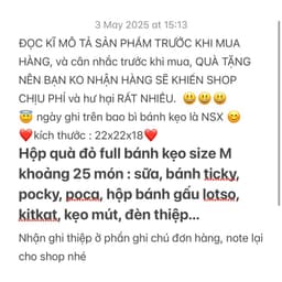 hộp quà full đỏ size M 22x22x18cm 2