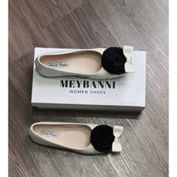 [Chân Gầy Lùi 1 Size] Giày Búp Bê Nữ MEYBANNI Phối Hoa và Nơ Xinh Đế Mềm Êm, Dễ Phối Đồ - C727 7