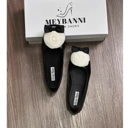 [Chân Gầy Lùi 1 Size] Giày Búp Bê Nữ MEYBANNI Phối Hoa và Nơ Xinh Đế Mềm Êm, Dễ Phối Đồ - C727 3