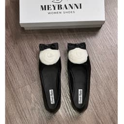[Chân Gầy Lùi 1 Size] Giày Búp Bê Nữ MEYBANNI Phối Hoa và Nơ Xinh Đế Mềm Êm, Dễ Phối Đồ - C727 6