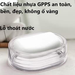 Khay Đựng Xà Phòng Nhật 5601 | Thiết Kế Tiện Lợi - Thoát Nước Nhanh - Bền Đẹp 4