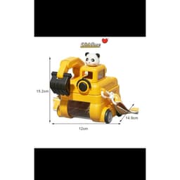 Bình Nước Mô Hình Máy Xúc Đồ Chơi, Bình Nước Cho Bé Dung Tích 500ML 4