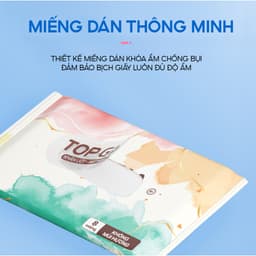 [NHỎ GỌN, TINH TẾ] Khăn ướt mini cao cấp TOPGIA túi 10 gói 8 tờ mềm mại, không mùi không parabens 7