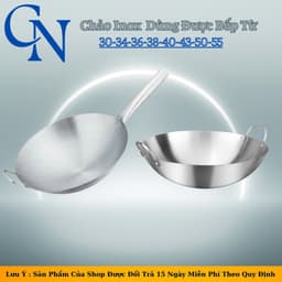 Chảo Inox Sâu Lòng Chiên Xào-Chảo Inox Dùng Cho Gia Đình Nhà Hàng Cao Cấp 1