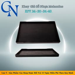 Khay Bê Đồ Nhựa Giả Gỗ Melamine Cao Cấp-Khay Bê Đồ Dùng Cho Quán Ăn Nhà Hàng Nhựa FATACO KVP 1