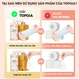 [SIÊU TO, CAO CẤP] Giấy vệ sinh treo tường TopGia thùng 10 12 8 6 bịch đa sắc, combo tiết kiệm 1280 tờ 7