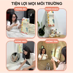 [Combo gia đình tiện lợi] Thùng 20 gói giấy ăn và 4 bịch giấy rút cao cấp TopGia mềm mịn, thấm hút 8