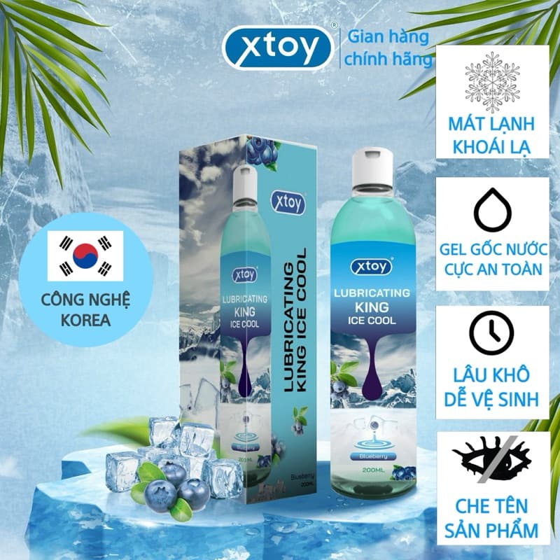 Gel bôi trơn quan hệ XTOY Lubricating, cảm giác the mát, ấm, lâu khô, siêu trơn, nhiều mùi hương