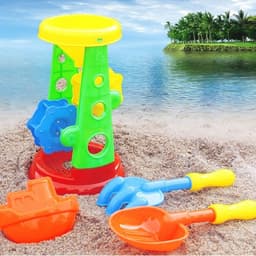 Đồ chơi xô xúc cát 18 chi tiết cho bé đi biển - chơi nhà tắm - xúc hạt muồng muồng 9