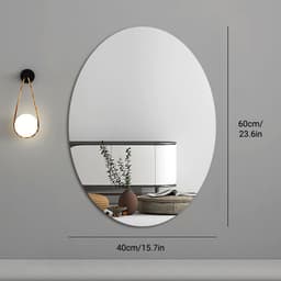Gương treo Dán Tường toàn thân chống vỡ soi ,hình bầu dục, gương vuông chống vỡ 8