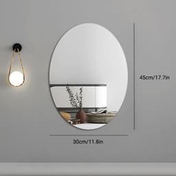 Gương treo Dán Tường toàn thân chống vỡ soi ,hình bầu dục, gương vuông chống vỡ 9