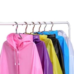 Áo Mưa Bộ Chất Liệu EVA Cao Cấp Trong Suốt Nhiều Màu, Thời Trang Cho Nam Nữ  9