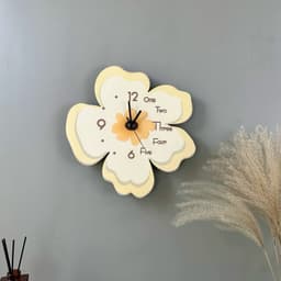 Đồng Hồ Hoa Treo Tường Kim Trôi Không Phát Ra Tiếng Động 1