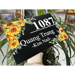 Biển số nhà. Bảng số nhà in UV thiết kế theo phong cách hiện đại, tôn vinh vẻ đẹp ngôi nhà bạn 5