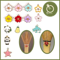 Charm treo chổi chasen, chổi pha trà matcha 1