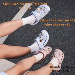 [ Người lớn] Dép Cross Classic Baya cho nam nữ mềm nhẹ không mùi size M4-M10 aoibaby 5
