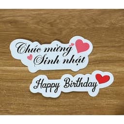 Banner Chúc Mừng sinh nhật,Happy birthday,trang trí bánh kem,giỏ quà... 2