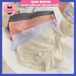 SET 5-10 Quần Lót Nữ Lụa Băng Mềm Phối Cạp Ren Tim Mềm Mại tôn dáng mã 9099 1