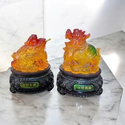 Cặp Cóc thềm thừ, Tỳ Hưu Phong Thủy RỒNG VIỆT, Linh Vật Chiêu Tài thu hút tài lộc 3