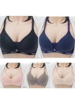 Áo Lót Su Đệm Mỏng Không Gọng Mềm Mát Dây Chữ Ôm Gọn Ngực 3285, áo ngực thoáng mát dễ chịu 6