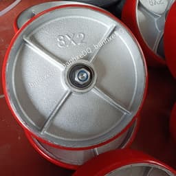 [KKTHN] Bánh Xe PU Rời D100, D125, D150, D200 Cho Xe Nâng, Xe Đẩy Hàng Tải Nặng Thay Thế Cho Bánh Cao Su, Bánh Cũ, Hỏng 6